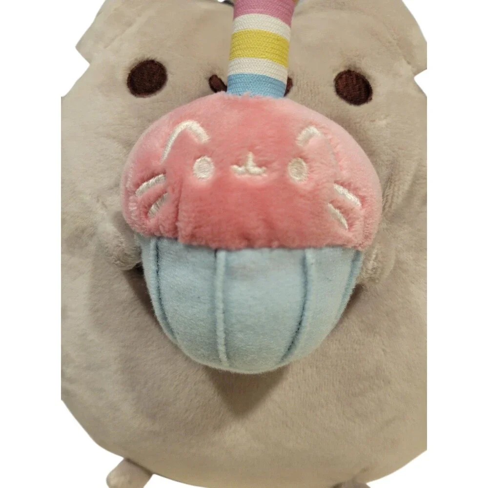 Gund Pusheen Birthday Cupcake Cat Plush Stuffed Animal Toy 10.5” 2016 - Picture 7 of 9